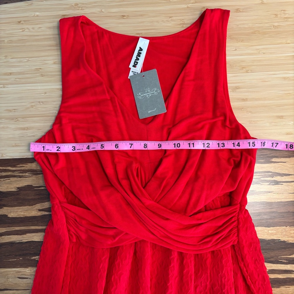 NWT Anthropologie Amadi Mia Red Dress Size L - Picture 11 of 13